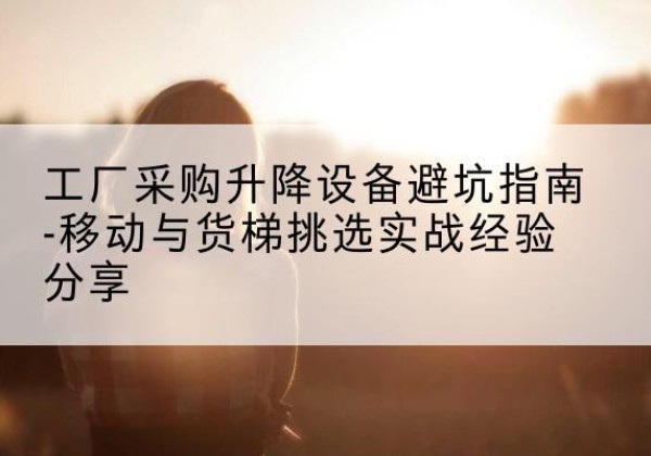 平凉移动式升降机怎么选-工厂采购升降设备避坑指南-移动与货梯挑选实战经验分享